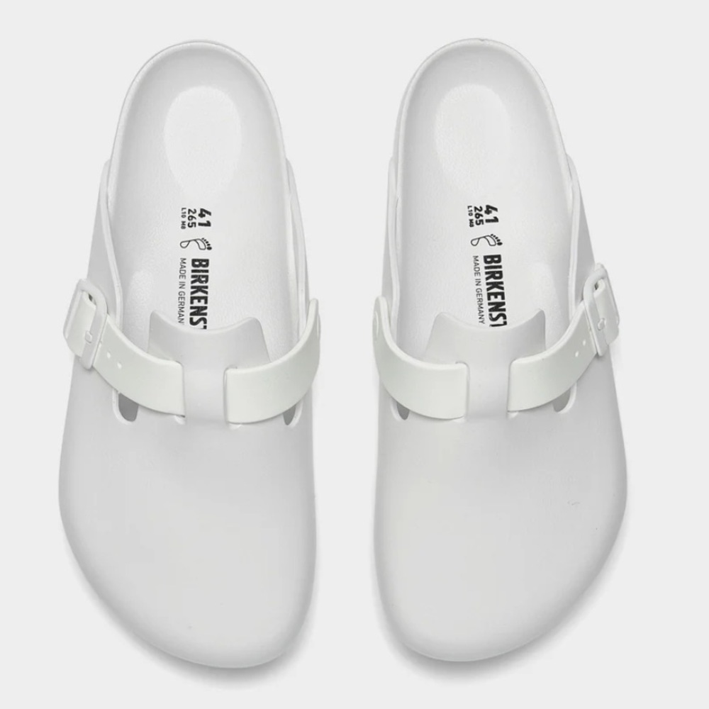 🤍 BIRKENSTOCK BOSTON EVA SLIPPERS WHITE 🤍 - Picture 4 of 4